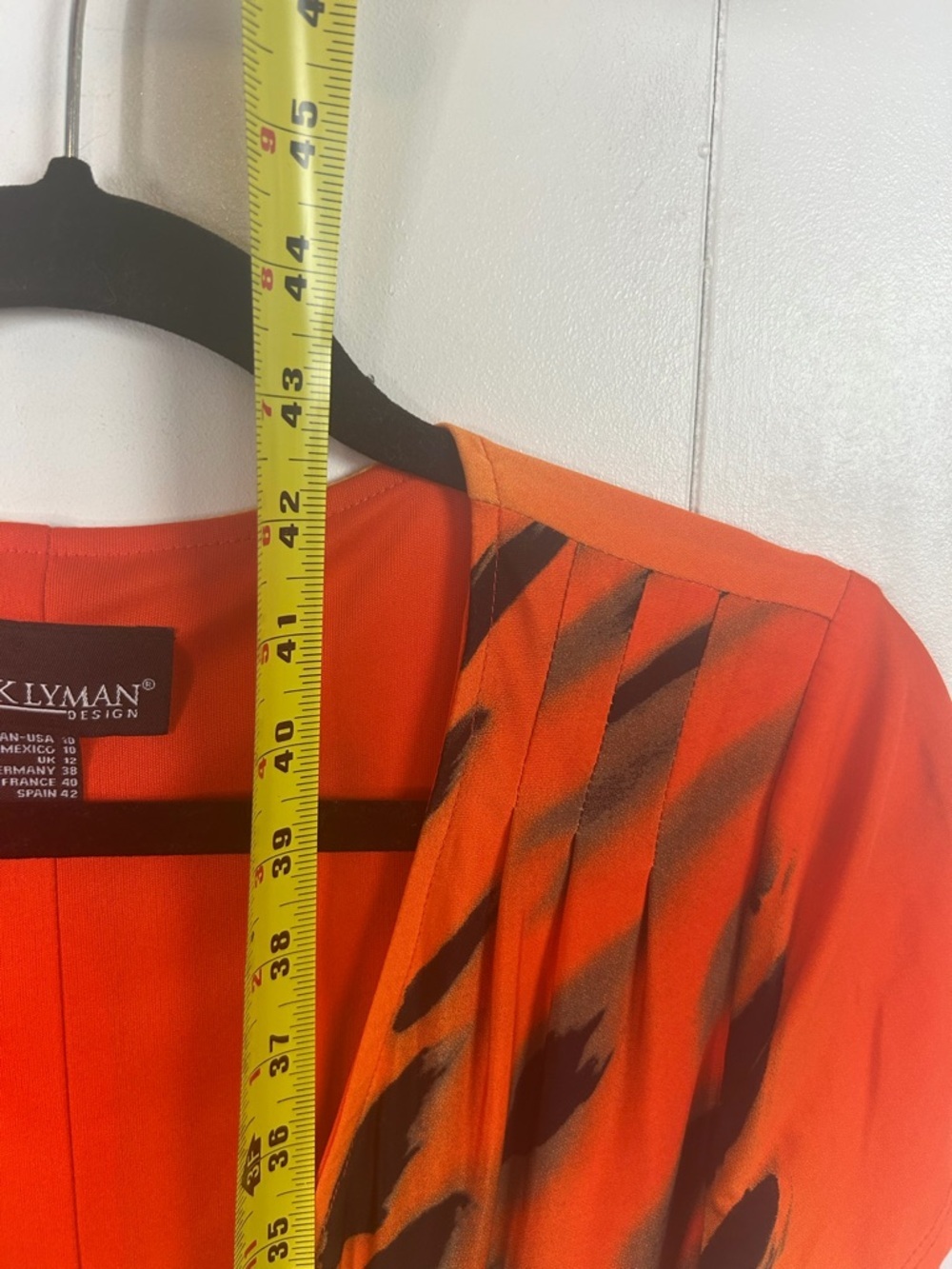 Frank Lyman Design Dress Size 10 Animal Print Ruched Faux Wrap Knee Length Midi - Picture 10 of 13